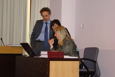 Carme Gim�nez amb el seu director de tesi el Dr. Josep Gallifa